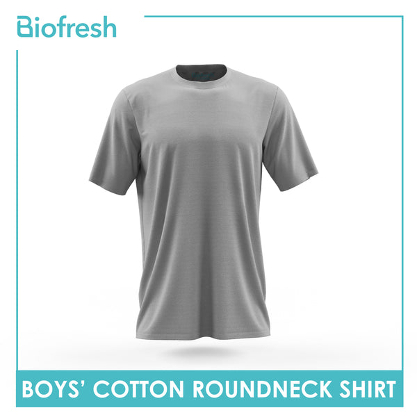 Biofresh Boys' Antimicrobial Cotton Classic Regular Fit Roundneck Shirt 1 piece UCSR9401
