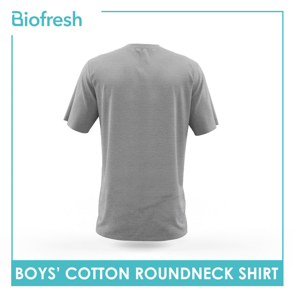 Biofresh Boys' Antimicrobial Cotton Classic Regular Fit Roundneck Shirt 1 piece UCSR9401