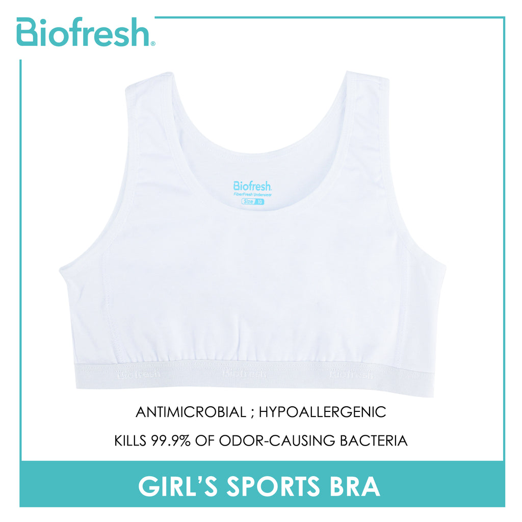 Biofresh Girls' Antimicrobial Sports Bra 1 piece UGBR01