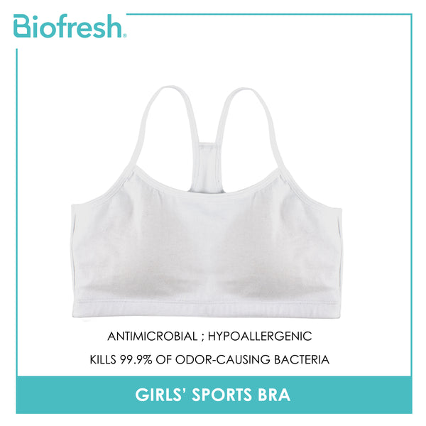 Biofresh Girls' Antimicrobial Sports Bra 1 piece UGBR03