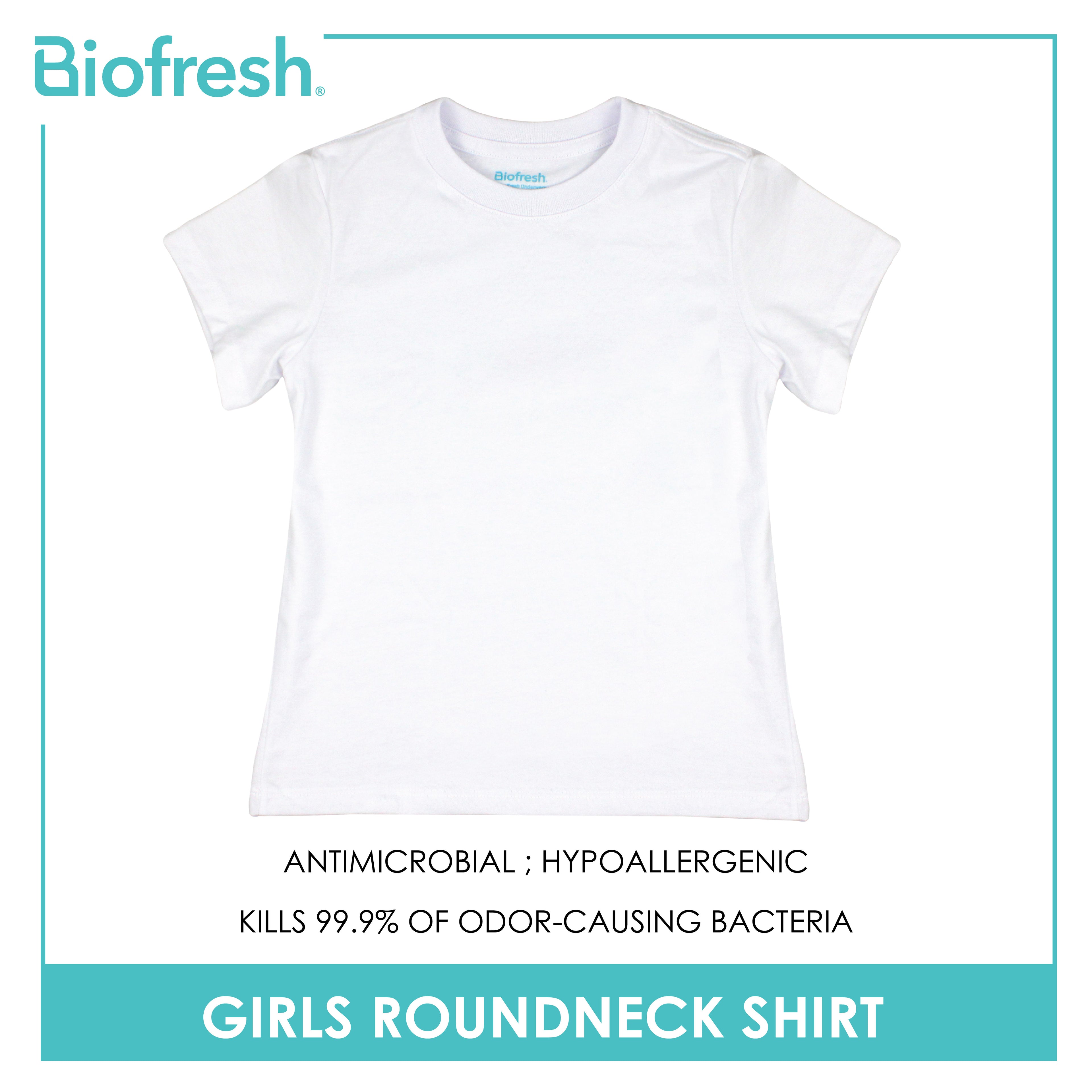 Biofresh Girls' Antimicrobial Cotton Roundneck Shirt 1 piece UGCSR1