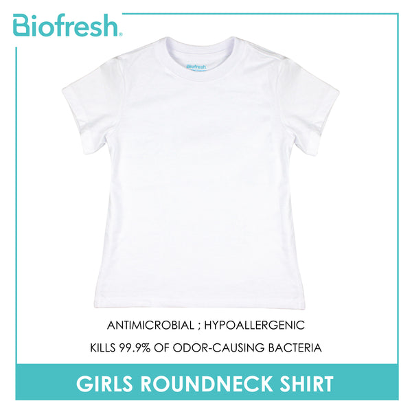 Biofresh Girls' Antimicrobial Cotton Roundneck Shirt 1 piece UGCSR1