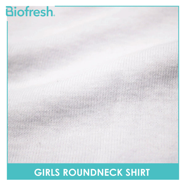 Biofresh Girls' Antimicrobial Cotton Roundneck Shirt 1 piece UGCSR1