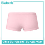 Biofresh Girls’ Antimicrobial Cotton Boyleg Panty 3 pieces in a pack UGPBG2