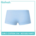 Biofresh Girls’ Antimicrobial Cotton Boyleg Panty 3 pieces in a pack UGPBG2