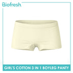 Biofresh Girls’ Antimicrobial Cotton Boyleg Panty 3 pieces in a pack UGPBG2