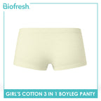 Biofresh Girls’ Antimicrobial Cotton Boyleg Panty 3 pieces in a pack UGPBG2