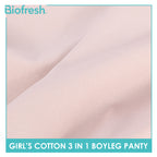 Biofresh Girls’ Antimicrobial Cotton Boyleg Panty 3 pieces in a pack UGPBG2