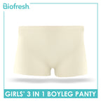 Biofresh Girls’ Antimicrobial Cotton Boyleg Panty 3 pieces in a pack UGPBG2