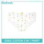 Biofresh Girls' Antimicrobial Cotton Panty 3 pieces in a pack UGPKG3102