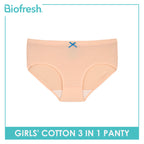 Biofresh Girls' Antimicrobial Cotton Panty 3 pieces in a pack UGPKG3102
