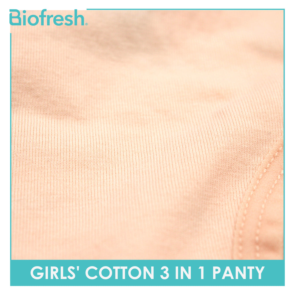 Biofresh Girls' Antimicrobial Cotton Panty 3 pieces in a pack UGPKG3102