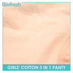Biofresh Girls' Antimicrobial Cotton Panty 3 pieces in a pack UGPKG3102