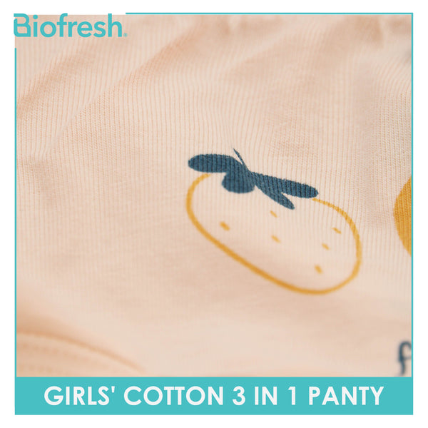 Biofresh Girls' Antimicrobial Cotton Panty 3 pieces in a pack UGPKG3102