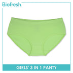 Biofresh Girls' Antimicrobial Cotton Panty 3 pieces in a pack UGPKG20
