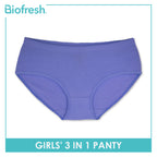 Biofresh Girls' Antimicrobial Cotton Panty 3 pieces in a pack UGPKG20