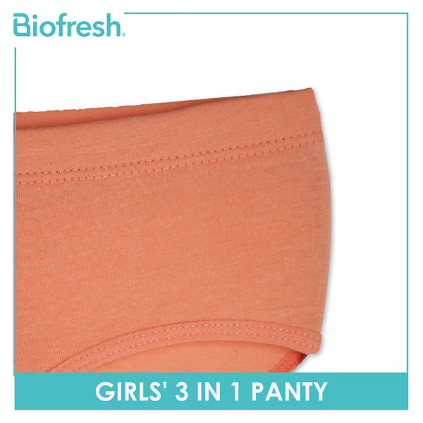 Biofresh Girls' Antimicrobial Cotton Panty 3 pieces in a pack UGPKG20