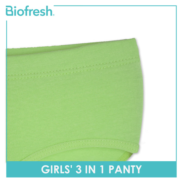 Biofresh Girls' Antimicrobial Cotton Panty 3 pieces in a pack UGPKG20