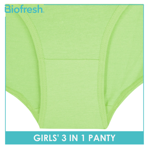 Biofresh Girls' Antimicrobial Cotton Panty 3 pieces in a pack UGPKG20