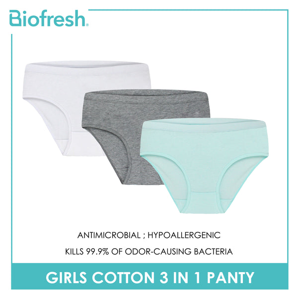 Biofresh Girls' Antimicrobial Cotton Panty 3 pieces in a pack UGPKG21