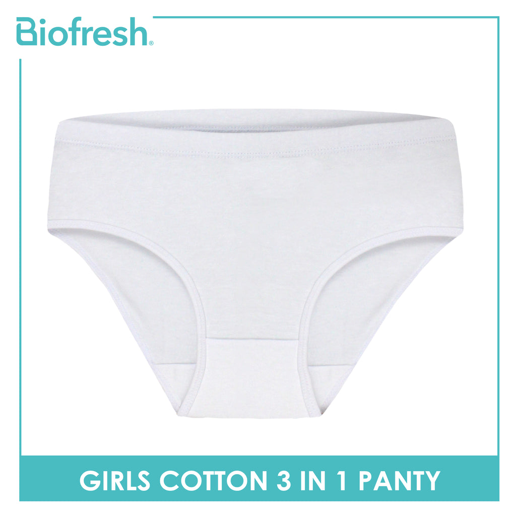 Biofresh Girls' Antimicrobial Cotton Panty 3 pieces in a pack UGPKG21