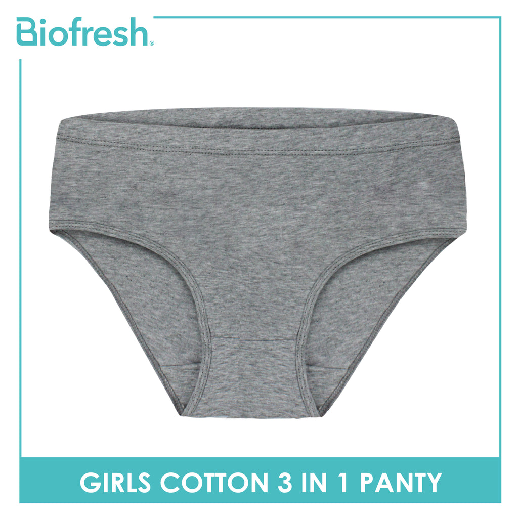 Biofresh Girls' Antimicrobial Cotton Panty 3 pieces in a pack UGPKG21