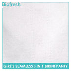 Biofresh Girls’ Antimicrobial Seamless Bikini Panty 3 pieces in a pack UGPKG22