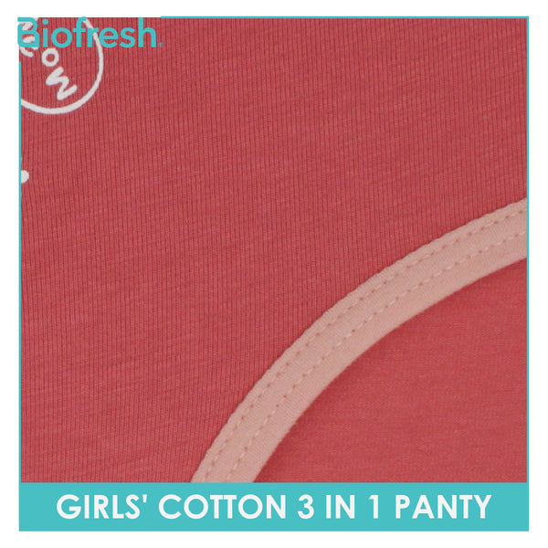 Biofresh Girls' Antimicrobial Cotton Panty 3 pieces in a pack UGPKG3101