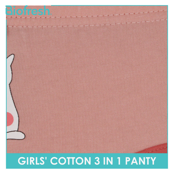 Biofresh Girls' Antimicrobial Cotton Panty 3 pieces in a pack UGPKG3101