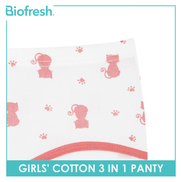 Biofresh Girls' Antimicrobial Cotton Panty 3 pieces in a pack UGPKG3101