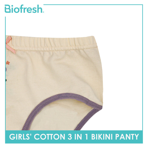 Biofresh Girls’ Antimicrobial Cotton Panty 3 pieces in a pack UGPKG4102