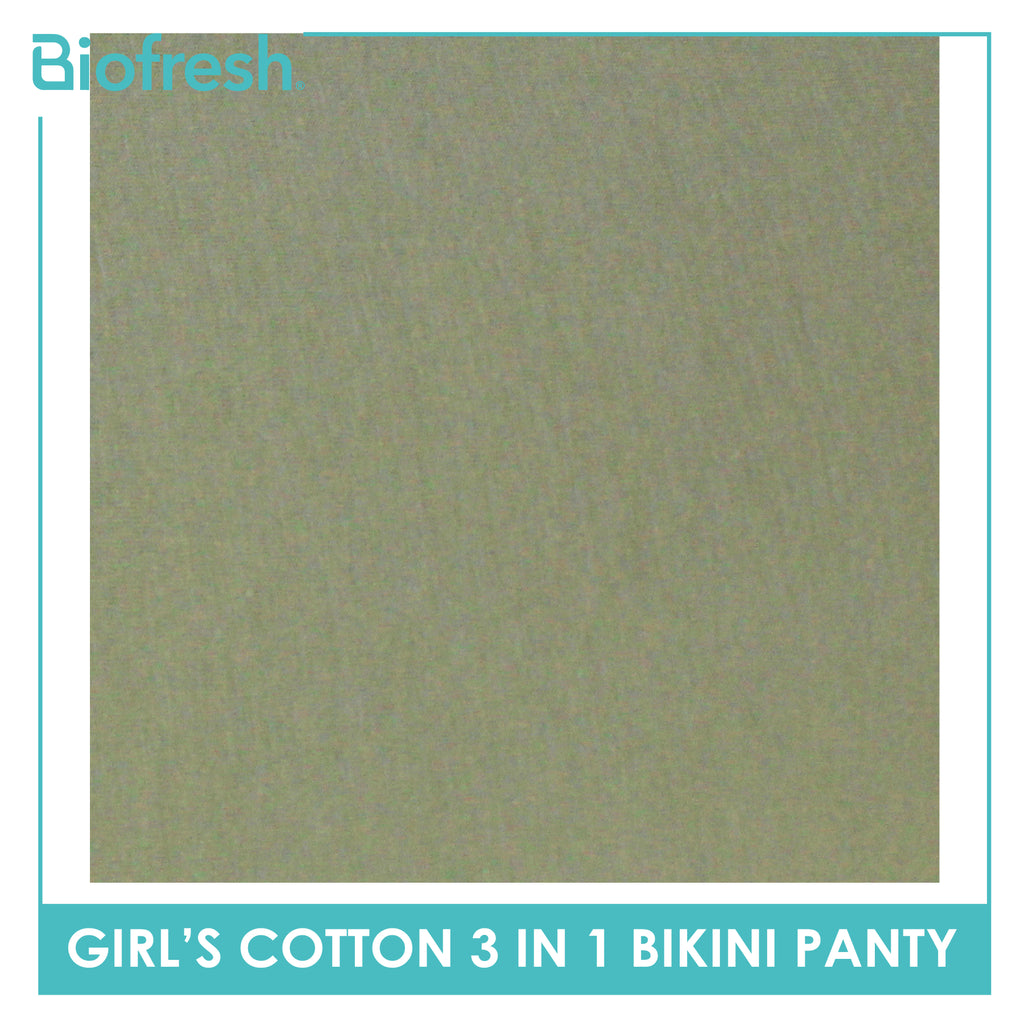 Biofresh Girls’ Antimicrobial Cotton Bikini Panty 3 pieces in a pack UGPKG521