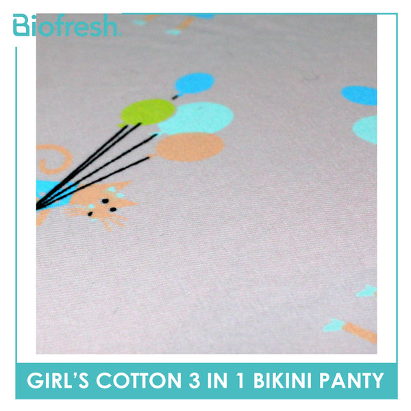 Biofresh Girls’ Antimicrobial Cotton Bikini Panty 3 pieces in a pack UGPKG521