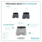 Biofresh Men's Antimicrobial Seamless Boxer Brief 5 pieces in a pack UMBBG11F