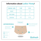 Biofresh Ladies' Antimicrobial Seamless Boyleg Panty 3 pieces in a pack ULPHG4401