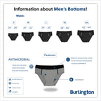 Burlington Men's Cotton Bikini Brief 3 pieces in a pack GTMBSG4