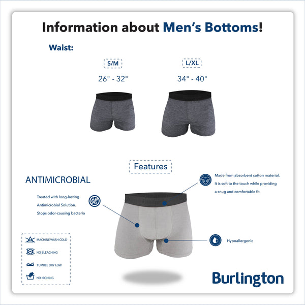 Burlington Men's Seamless Boxer Brief 3 pieces in a pack GTMBBG20