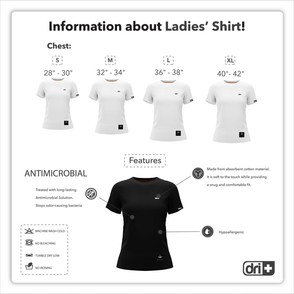 Dri Plus Ladies’ Micro Cool Fabric Shirt 1 pc DULSR4402