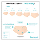 Biofresh Ladies' Antimicrobial Cotton High Rise Panty 3 pieces in a pack ULPRG6