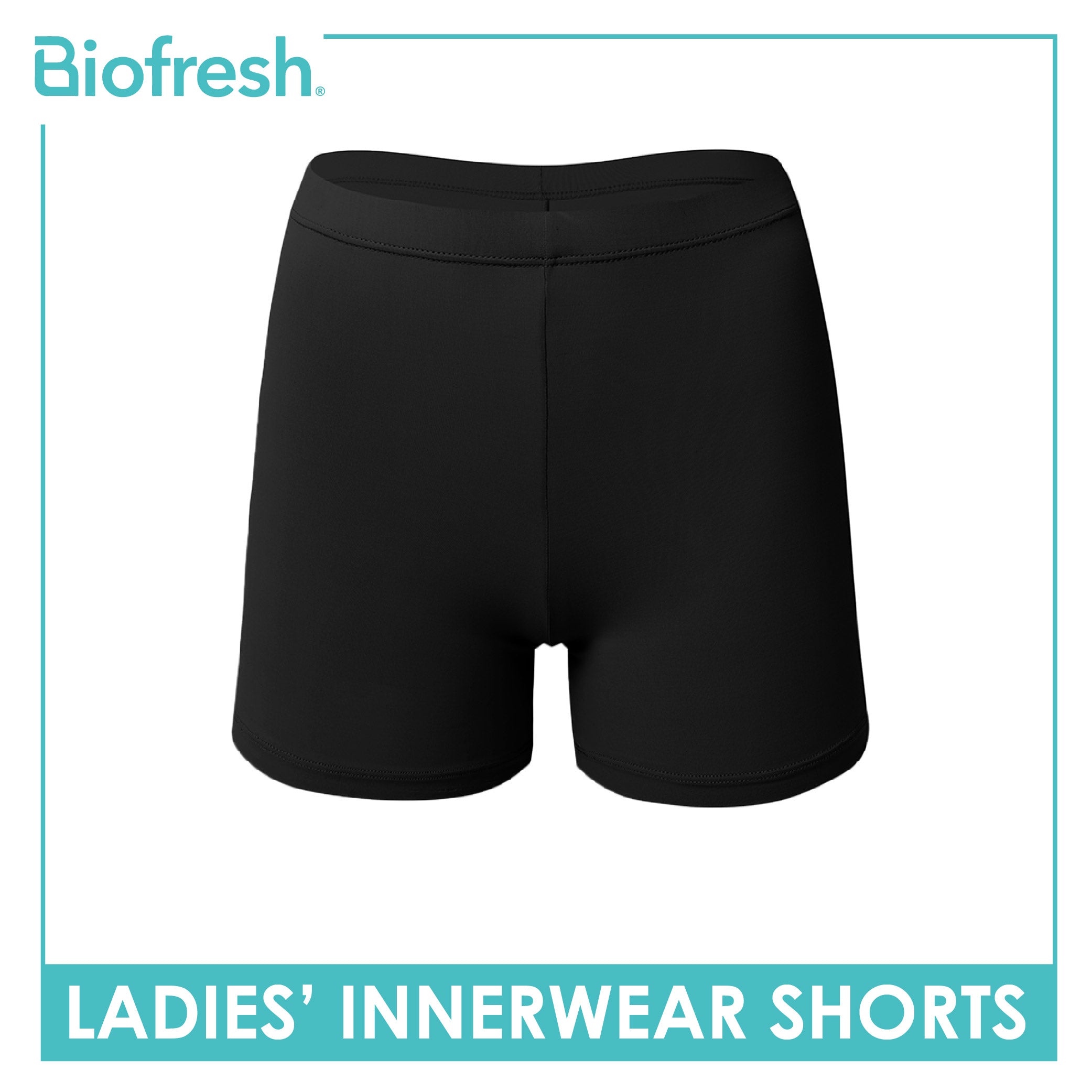 Biofresh Ladies’ Antimicrobial Innerwear Mid Rise Shorts 4" 1 piece ULBC1