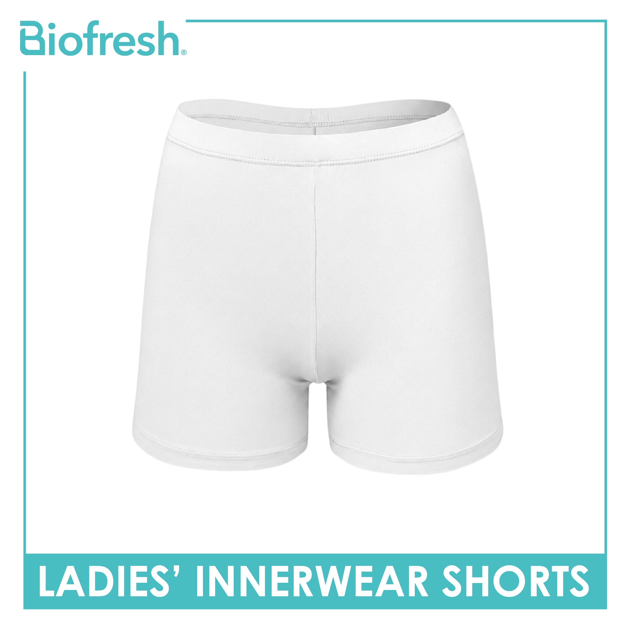 Biofresh Ladies’ Antimicrobial Innerwear Mid Rise Shorts 4" 1 piece ULBC1