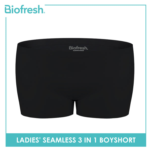 Biofresh Ladies' Antimicrobial Seamless Boyshort 3 pieces in a pack ULPBG4401