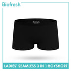 Biofresh Ladies' Antimicrobial Seamless Boyshort 3 pieces in a pack ULPBG4401