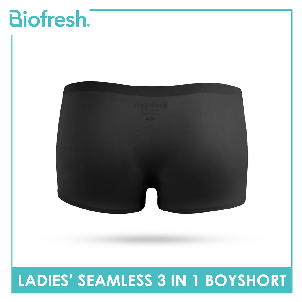 Biofresh Ladies' Antimicrobial Seamless Boyshort 3 pieces in a pack ULPBG4401