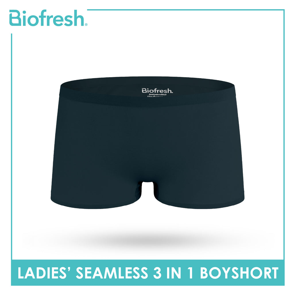 Biofresh Ladies' Antimicrobial Seamless Boyshort 3 pieces in a pack ULPBG4401