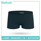 Biofresh Ladies' Antimicrobial Seamless Boyshort 3 pieces in a pack ULPBG4401