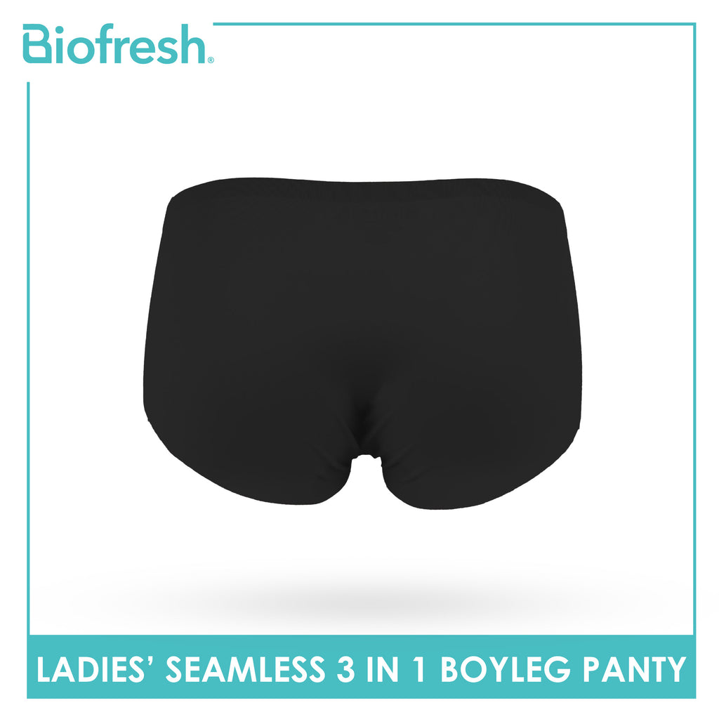Biofresh Ladies' Antimicrobial Seamless Boyleg Panty 3 pieces in a pack ULPHG4401