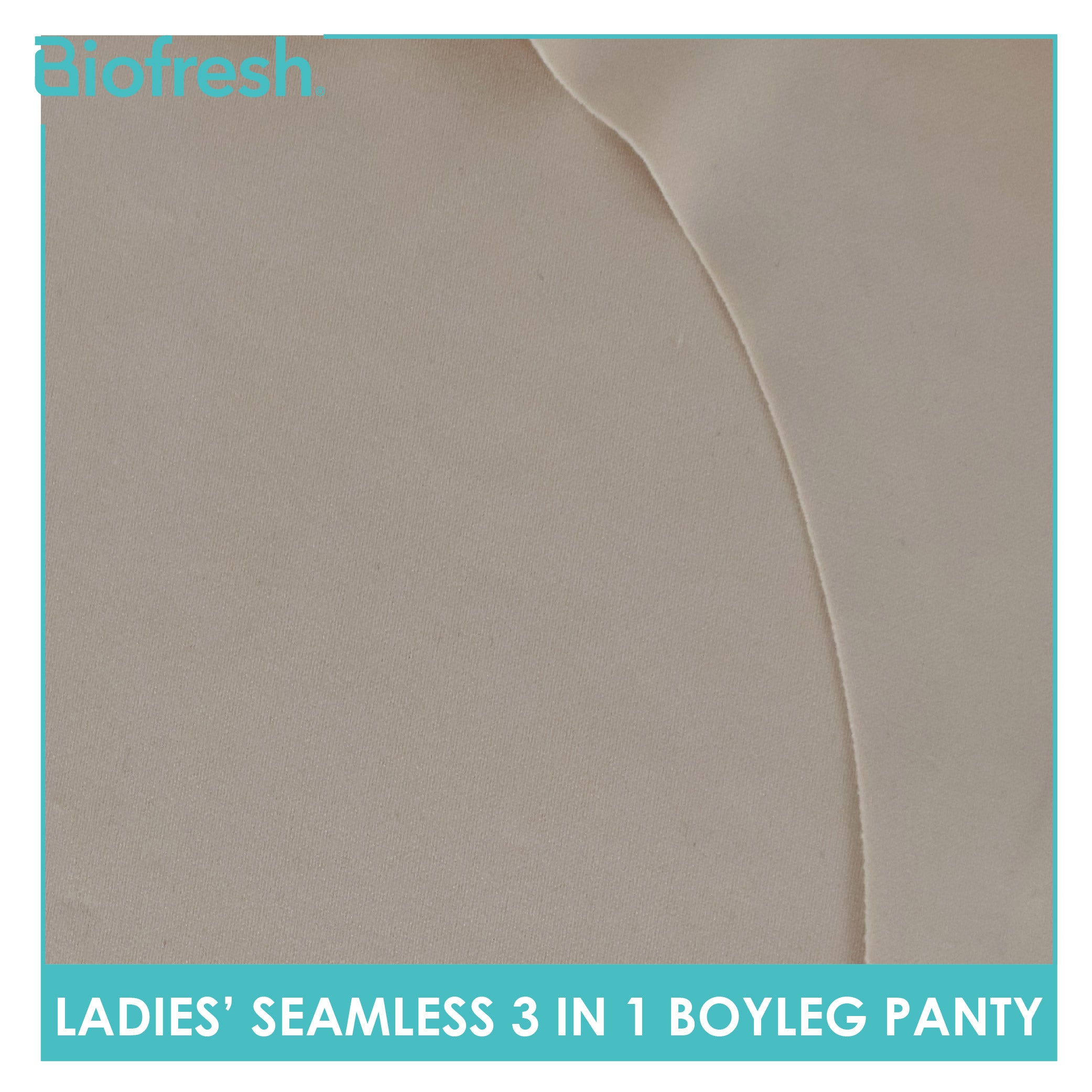 Biofresh Ladies' Antimicrobial Seamless Boyleg Panty 3 pieces in a pack ULPHG4401