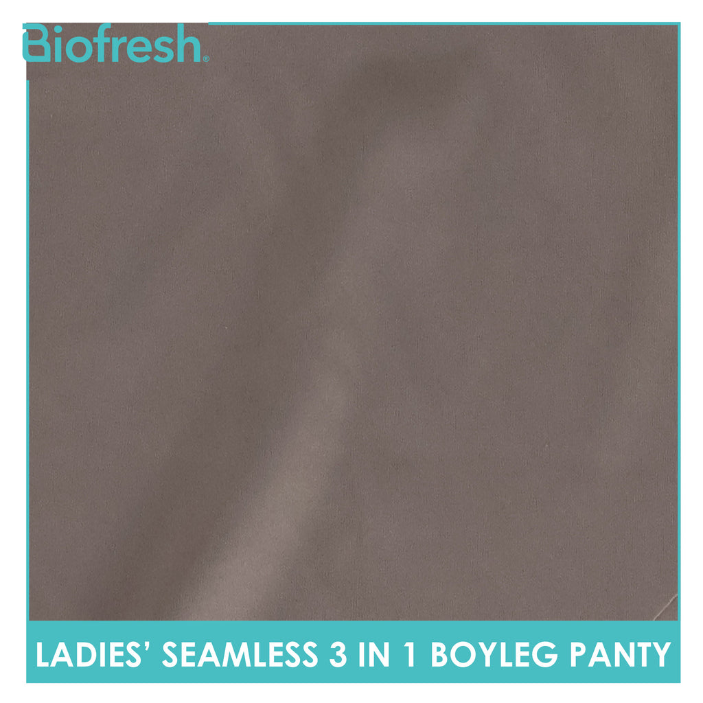 Biofresh Ladies' Antimicrobial Seamless Boyleg Panty 3 pieces in a pack ULPHG4401