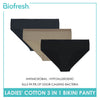 Biofresh Ladies' Antimicrobial Cotton Bikini Panty 3 pieces in a pack ULPKG30